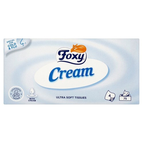 Ultra miękkie chusteczki Foxy 75 sztuk