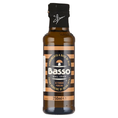 Oliwa z oliwek z pierwszego tłoczenia o smaku borowikowym Basso 250 ml
