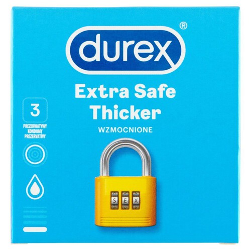 Prezerwatywy Extra safe Durex 3 sztuki