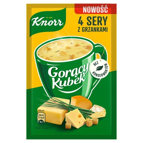 Gorący kubek 4 sery z grzankami Knorr 17 g