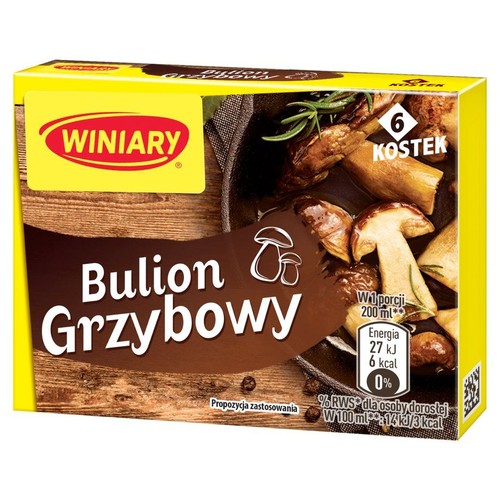 Bulion grzybowy z borowikami.  Winiary 60 g