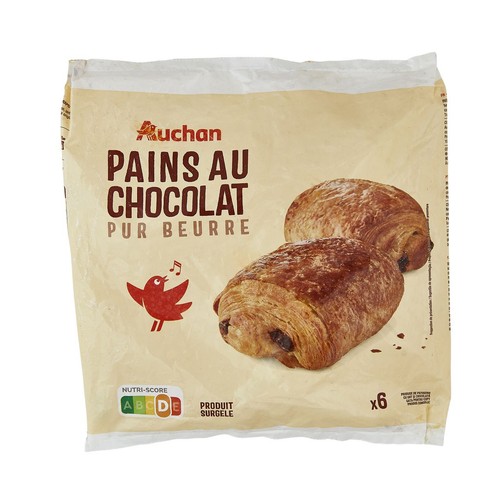 Bułeczki maśłane z czekoladą Auchan 6 sztuk