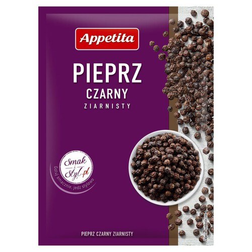 Pieprz czarny ziarnisty Appetita 18 g