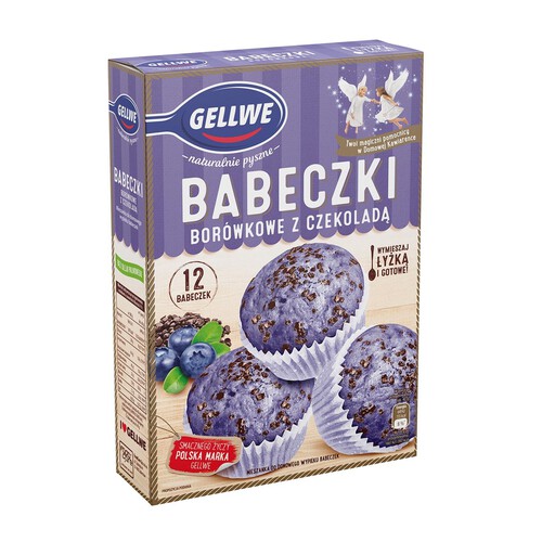 Babeczki borówkowe z czekoladą  Gellwe 290 g