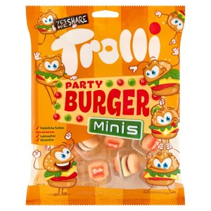 Żelki o smaku owocowym w kształcie hamburgerów  Trolli 170 g