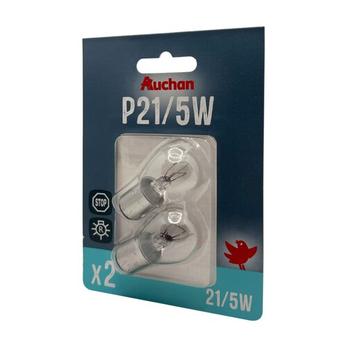 Żarówki samochodowe P21 5W 12V Auchan 2 sztuki