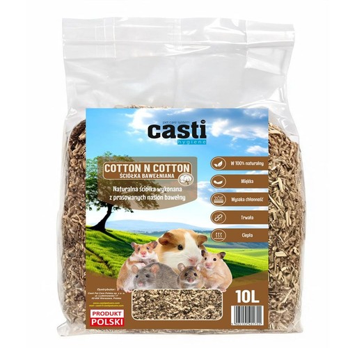 Ściółka bawełniana dla królików i gryzoni Casti 800 g