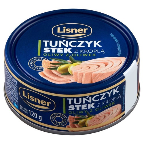 Tuńczyk stek z kroplą oliwy z oliwek Lisner 120 g