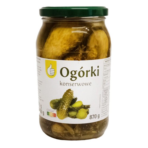 Ogórki konserwowe Auchan 870 g