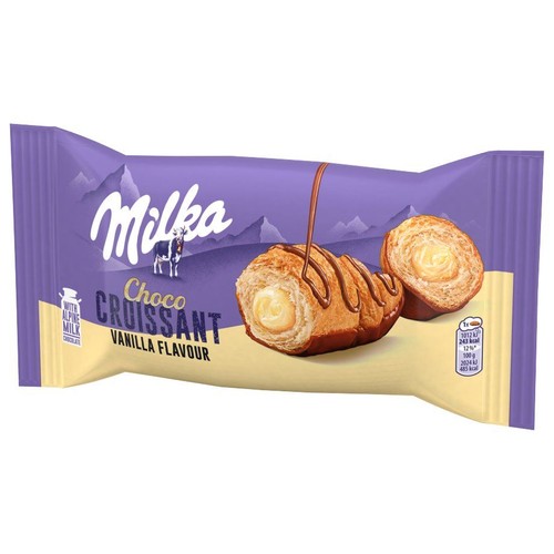 Croissant z nadzieniem o smaku waniliowym  Milka 50 g