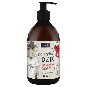 Żel pod prysznic 8 w 1 Porządny Dzik LaQ 500 ml