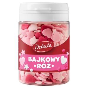 Posypka cukrowa Bajkowy róż Delecta 48 g