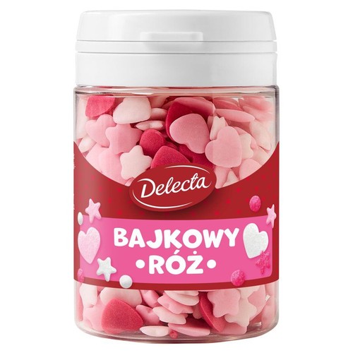 Posypka cukrowa Bajkowy róż Delecta 48 g