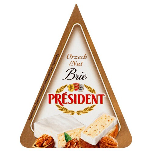 Ser Brie z orzechami  President 125 g