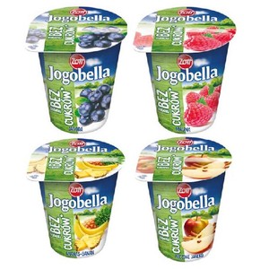 Jogobella Jogurt bez dodatku cukrów mix smaków Zott 150 g