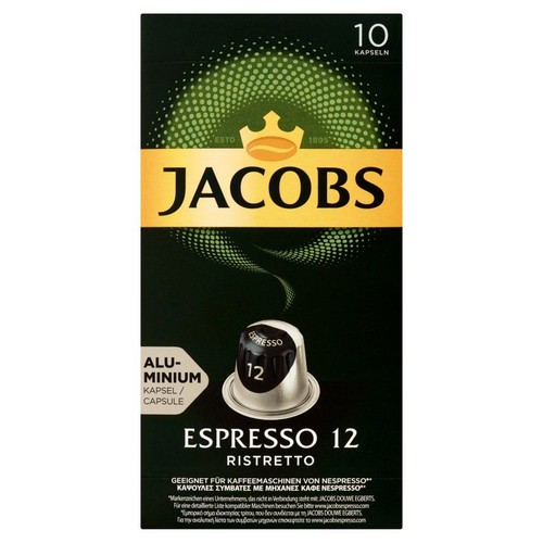 Kawa mielona w kapsułkach espresso ristretto  Jacobs 10 kapsułek