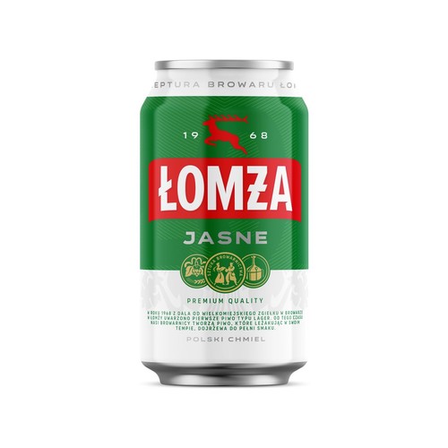 Piwo jasne alk. 5,7% obj. Łomża 6 x 330 ml