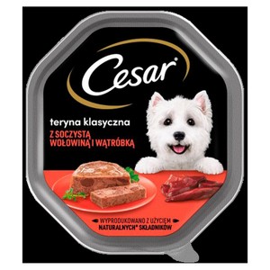 Pasztet z wołowiną i wątróbką dla psów Cesar 150 g
