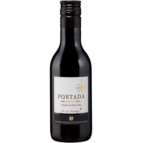 Wino portugalskie czerwone półsłodkie alk. 12,5% obj. Portada 0,187l