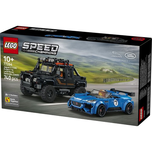 Speed Champions Jaguar Project 7 i Land Rover Defender 77264 LEGO 1 sztuka