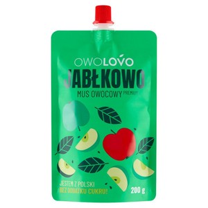 Mus jabłkowy bez dodatku cukru OWOLOVO 200 g