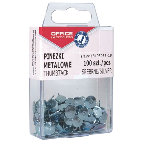 Pinezki metalowe Office Products 100 sztuk