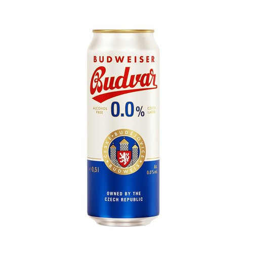 Piwo bezalkoholowe Budvar alk. 0,0% obj. Budweiser 500 ml
