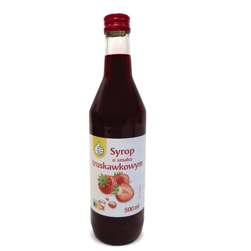 Syrop o smaku truskawkowym Auchan 500 ml