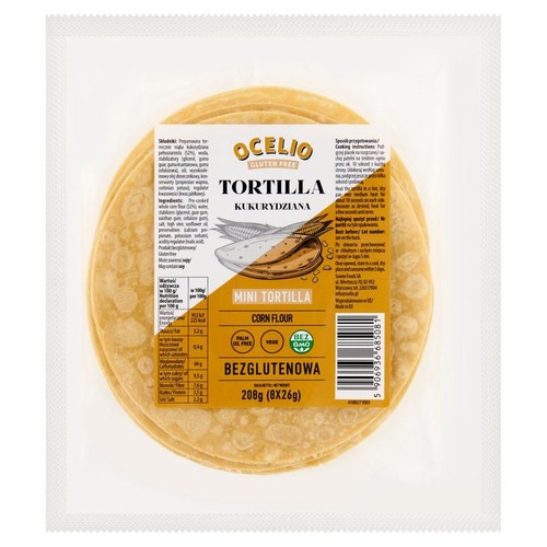 Tortilla kukurydziana bezglutenowa  Ocelio 208 g