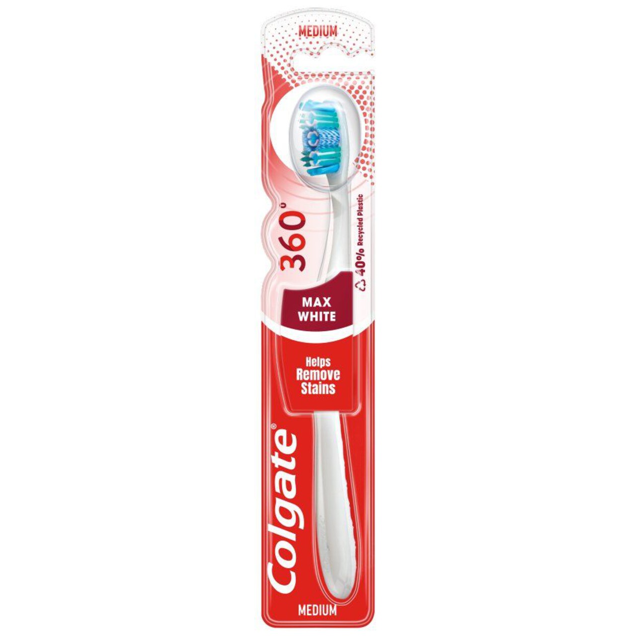 Szczoteczka do zębów max white 360 średnia Colgate sztuka