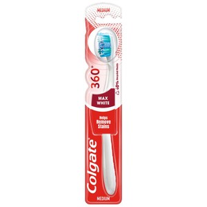 Szczoteczka do zębów max white 360 średnia Colgate 1 sztuka