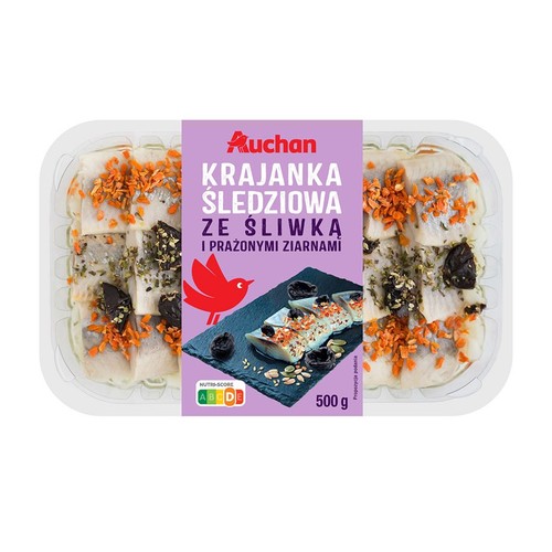 Krajanka śledziowa ze śliwką Auchan 500 g