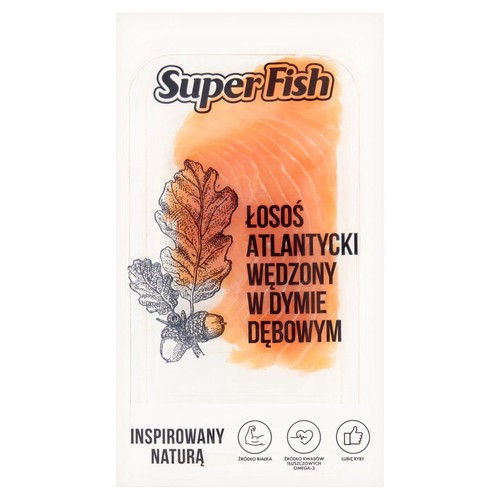 Łosoś atlantycki wędzony na zimno  SuperFish 50 g