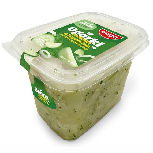 Ogórki z cebulką i koperkiem w zalewie słodko-kwaśnej Dega 350 g