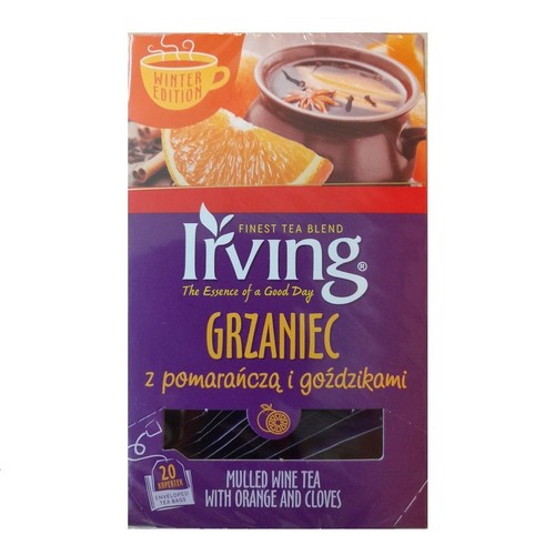 Grzaniec z pomarańczą i goździkami Irving 20 torebek