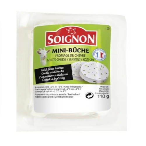 Ser z mleka koziego pasteryzowanego z czosnkiem z ziołami Soignon 110 g