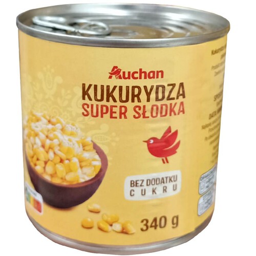 Kukurydza super słodka   Auchan 340 /285 g