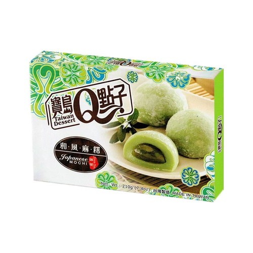 Mochi Ciasteczka ryżowe z nadzieniem Green Tea   Q Brand 210 g