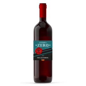 Wino bezalkoholowe hiszpańskie czerwone półwytrawne Zero Red alk. 0,0% obj. Alto Barrica  750 ml