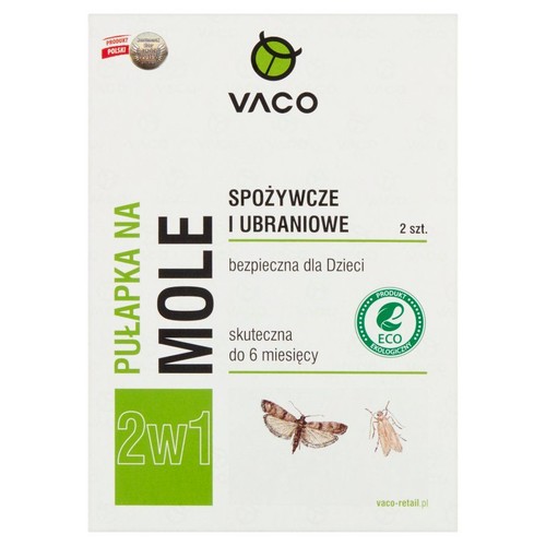 Pułapka na mole spożywcze i ubraniowe 2w1 Vaco 2 sztuki