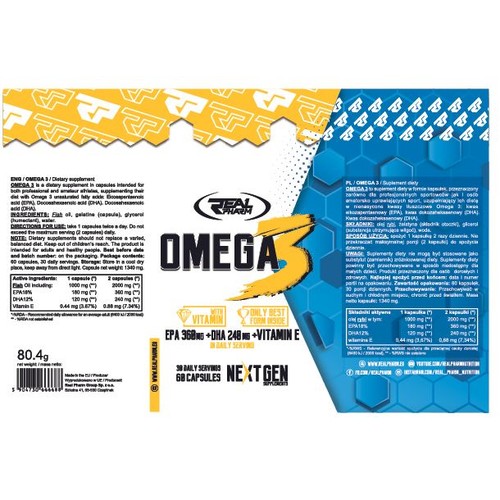 Omega3 Real Pharm 60 kapsułek