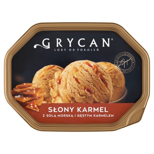 Lody słony karmel z solą morską i karmelem Grycan 900 ml