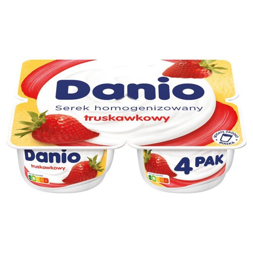 Danio serek truskawkowy Danone 4 x 130 g