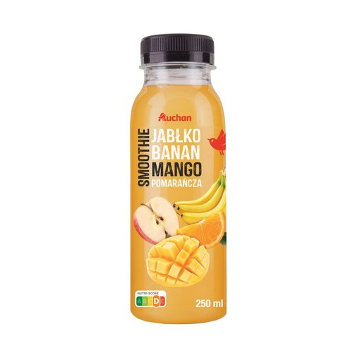 Smoothie jabłko, banan, mango, pomarańcza Auchan 250 ml