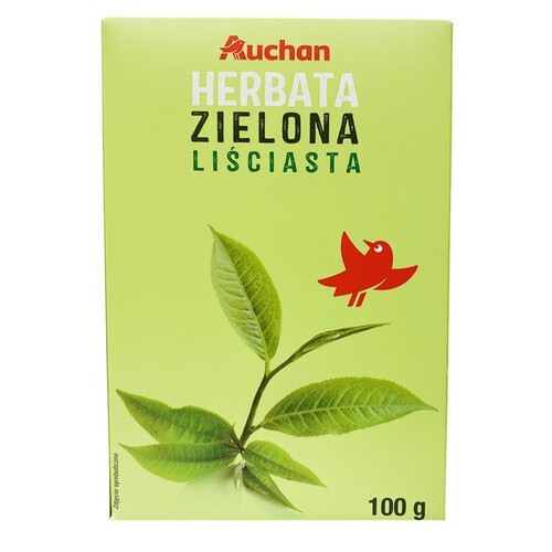 Herbata zielona liściasta Auchan 100 g