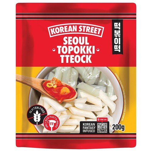 Tteokbokki kluski ryżowe bez glutenu Korean Street 200 g