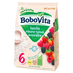 Kaszka mleczno-ryżowa owoce leśne po 6 miesiącu BoboVita 230 g