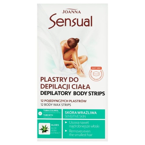 Plastry sensual z woskiem do depilacji ciała Joanna sztuka