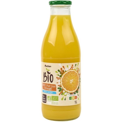 BIO Sok pomarańczowy Auchan 1 l