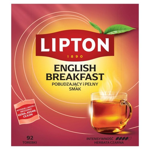 Herbata ekspresowa English Breakfast Lipton 92 torebki